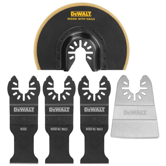 EMSEMBLE DE LAMES OSCILLANTES UNIVERSELLES DEWALT 5 MORCEAUX