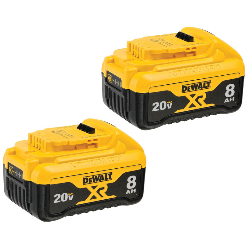 BATTERIE DEWALT DCB208-2 BLOC-PILE AU LITHIUM-ION 20V MAX XR (8.0AH) 2 BATTERIES/PAQUET